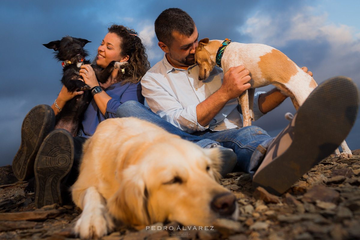 Fotos de pareja y mascotas en Las Palmas de Gran Canaria