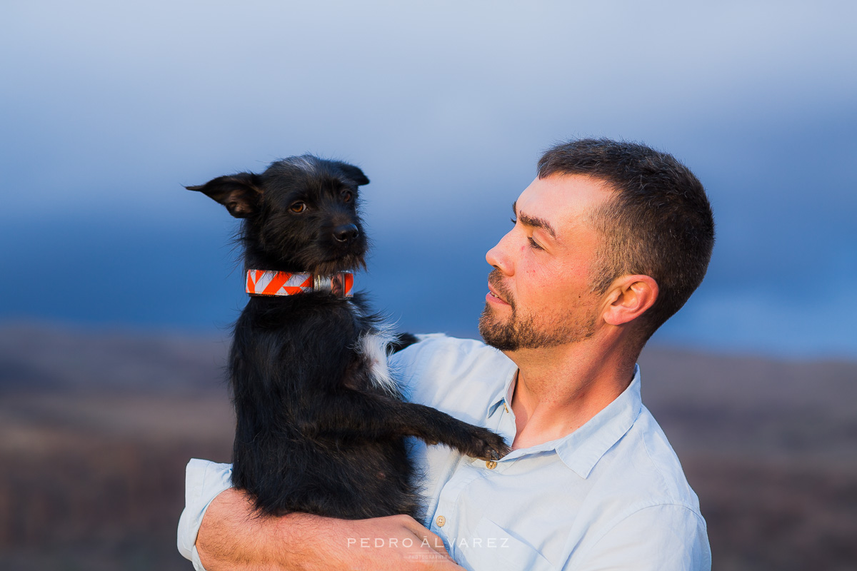 Fotos de pareja y mascotas en Las Palmas de Gran Canaria