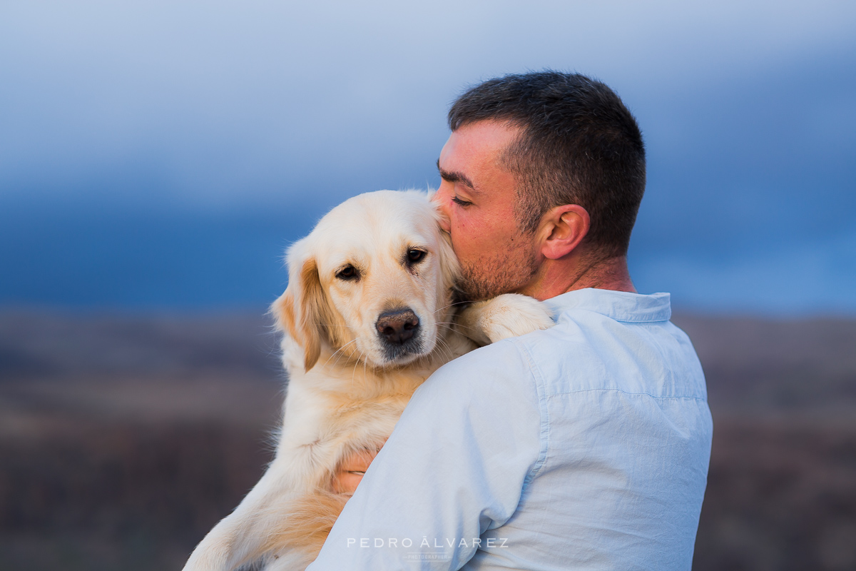 Fotos de pareja y mascotas en Las Palmas de Gran Canaria