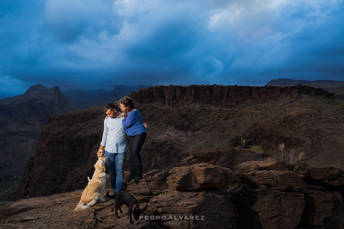 Fotos de pareja y mascotas en Las Palmas de Gran Canaria