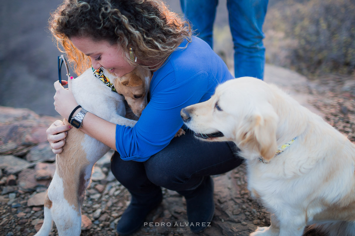 Fotos de pareja y mascotas en Las Palmas de Gran Canaria