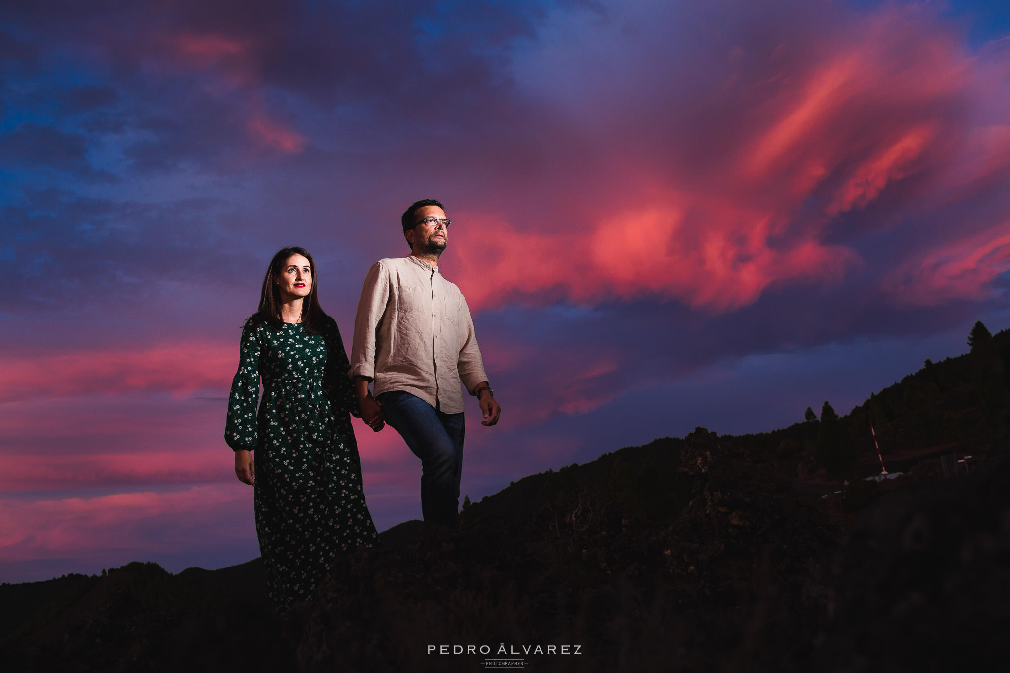 Fotos de pre boda en La Palma Canarias A&A