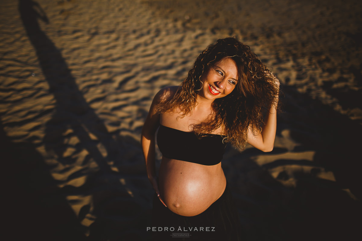 Fotos de maternidad embarazo en Las Palmas de Gran Canaria 