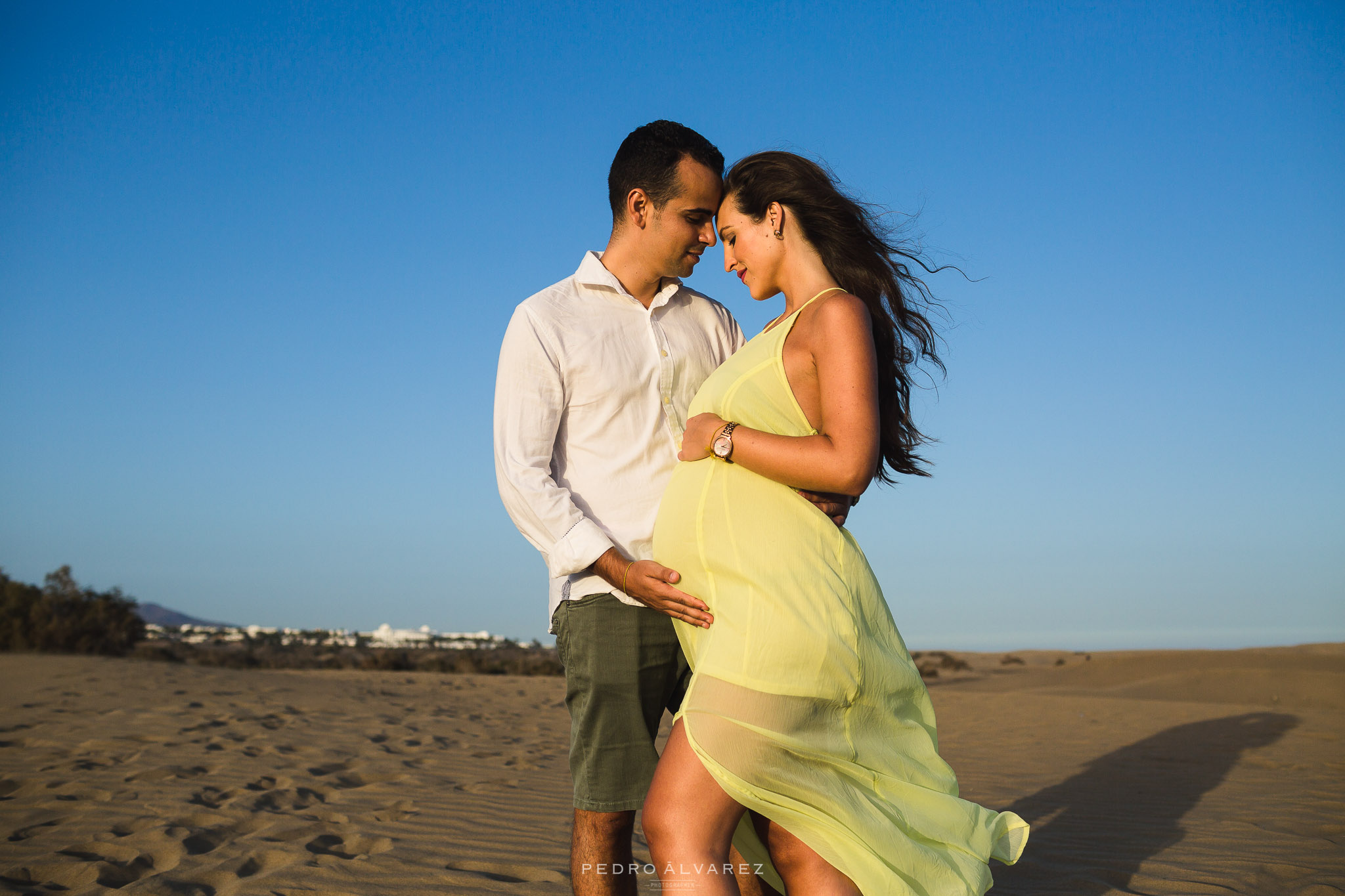 Fotos de maternidad en las Dunas de Maspalomas