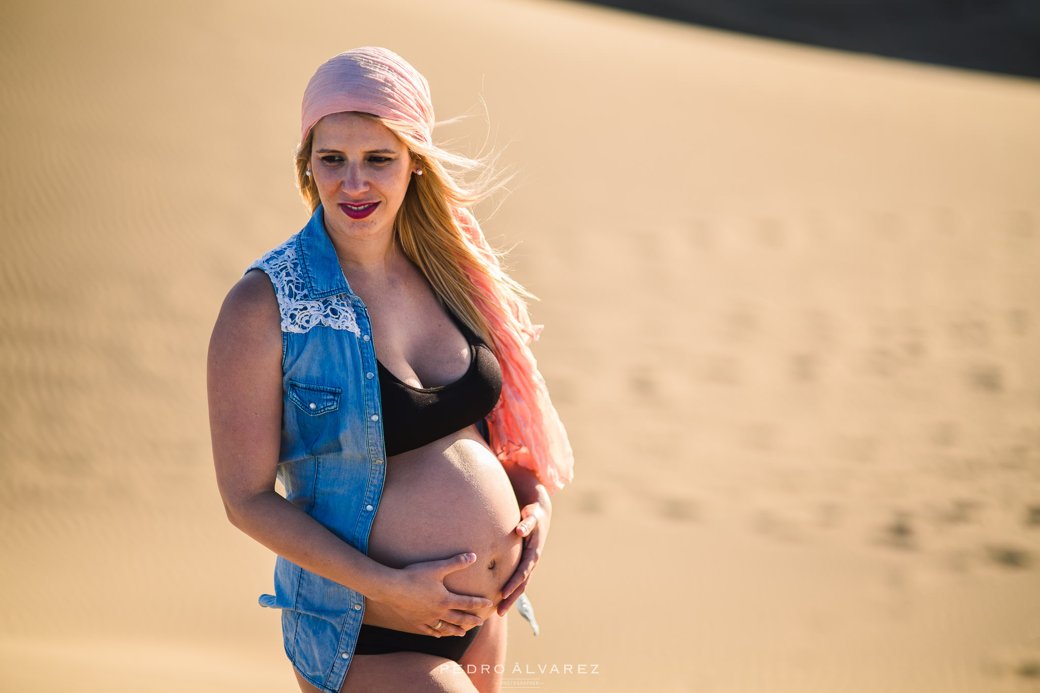 Fotógrafos de maternidad en las dunas de Maspalomas Canarias