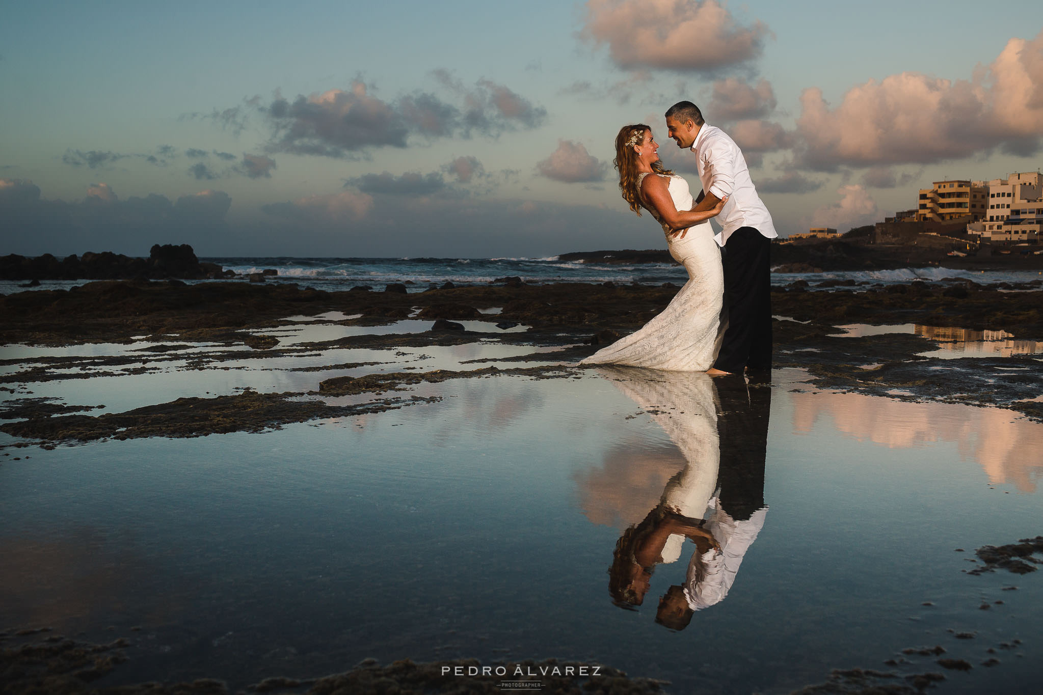 Sesión de fotos post boda y post boda acuática en Gran Canaria