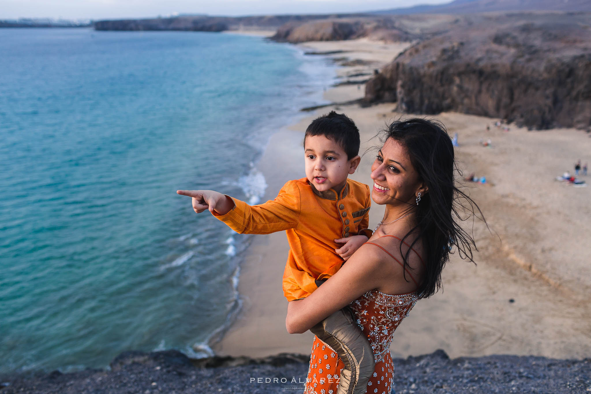 Sesión de fotos de familia y post boda en Lanzarote