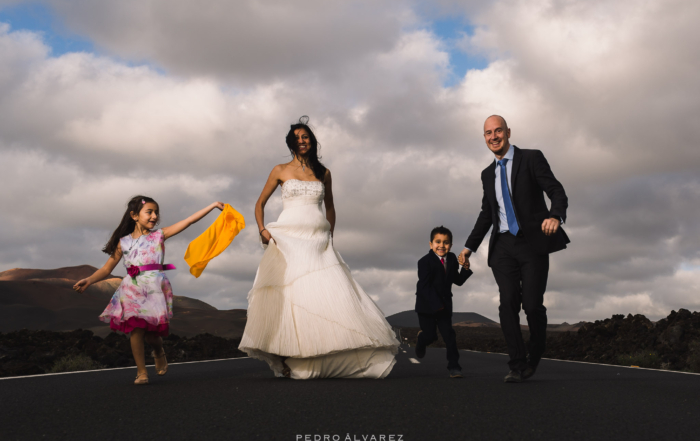 Sesión de fotos de familia y post boda en Lanzarote