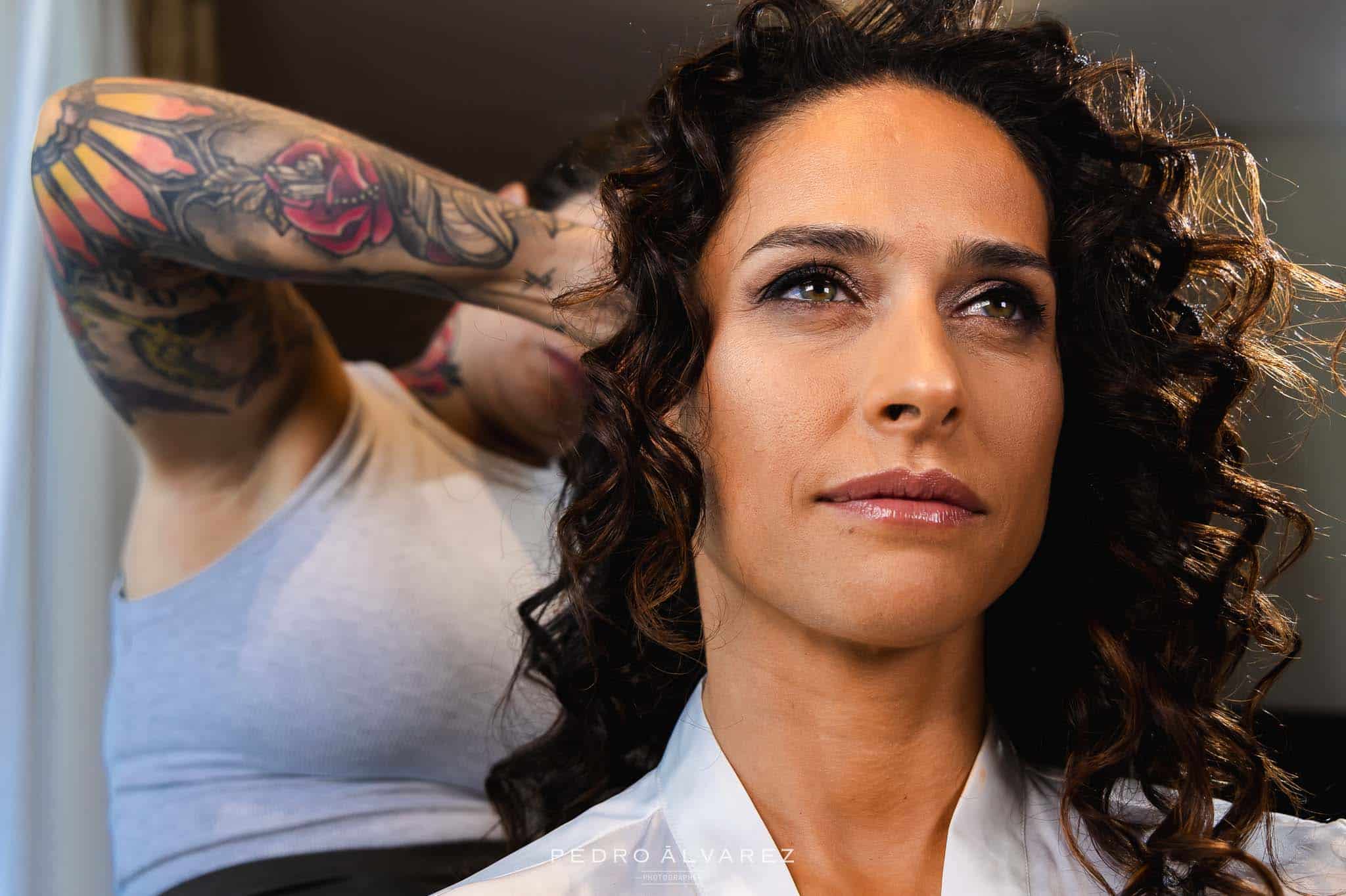 Peluquería de la boda de Ana en el Hotel Attica 21